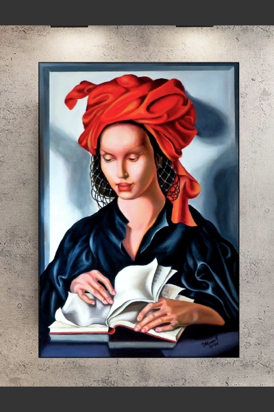KOPIA OBRAZU TAMARY ŁEMPICKIEJ. MĄDROŚĆ TAMARA DE LEMPICKA